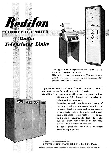 Redifon Airport Radio Equipment - Teleprinter                    