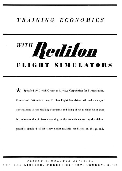 Redifon Flight Simulator : BOAC Stratocruiser                    