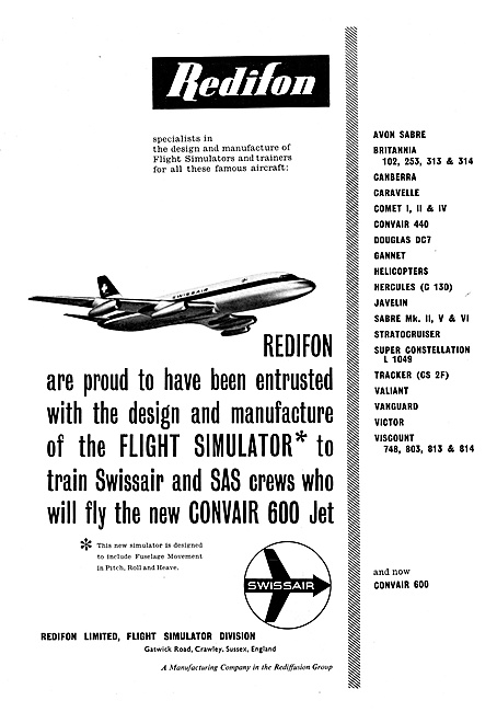 Redifon Flight Simulators                                        