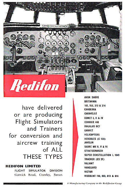 Redifon Flight Simulators & Procedure Trainers                   