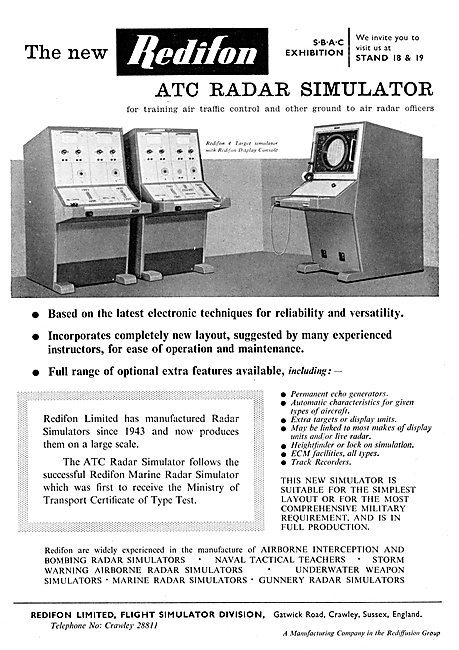 Redifon Air Traffic Control Radar Simulator                      