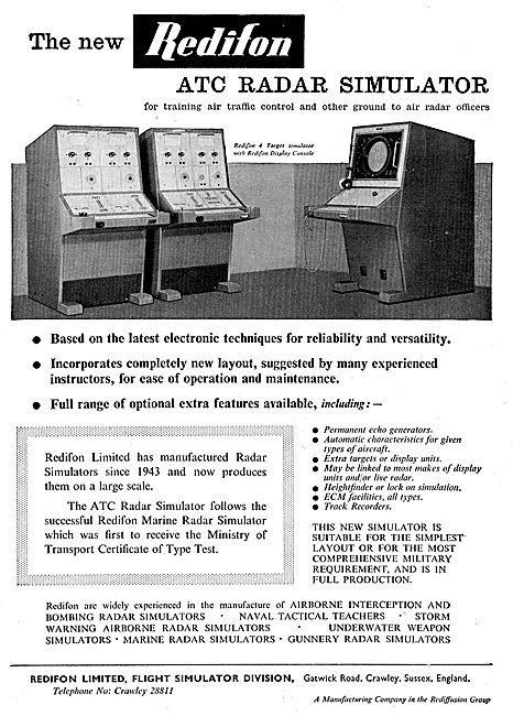 Redifon ATC Radar Simulators.                                    