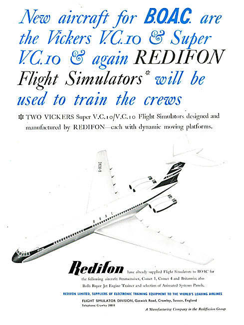 Redifon VC10 Flight Simulators For BOAC                          