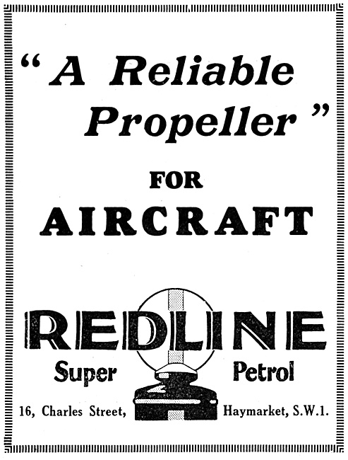 Redline Aviation Fuel - Redline Super Petrol 1929                