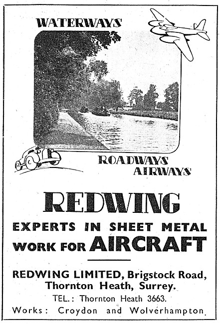 Redwing Aircraft & General Engineers Aicraft Sheet Metal Work    