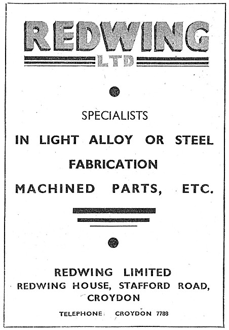 Redwing  Designers & Makers Of Aircraft Components               