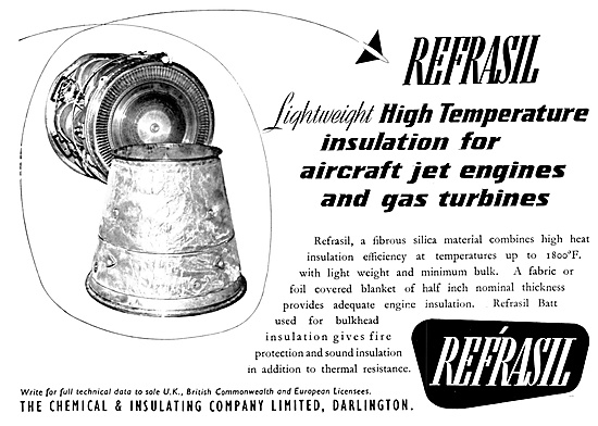 Refrasil Flexible Jet Engine Insulation Blankets                 