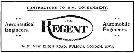 The Regent Carriage Company., Aeronautical & Motor Engineers     