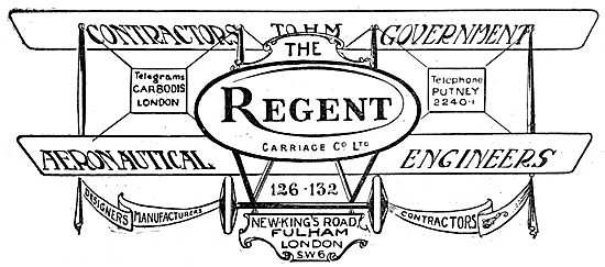 The Regent Carriage Co. Aeronautical Engineers                   