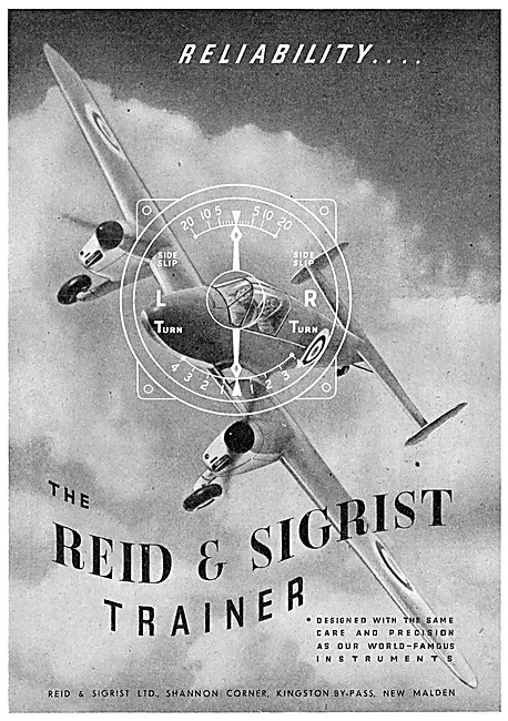 Reid & Sigrist Trainer Aircraft 1941                             