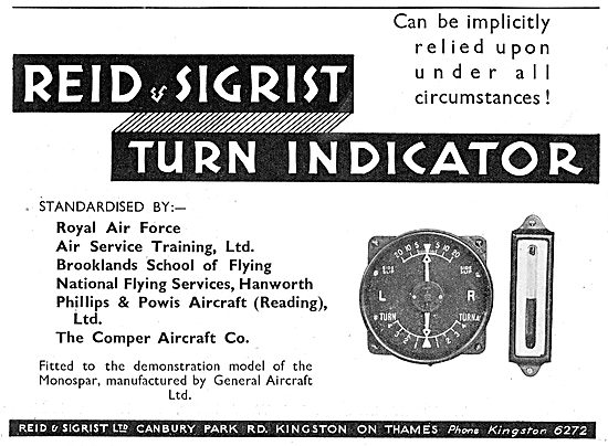 The Reid & Sigrist Turn Indicator Can Be Relied On               