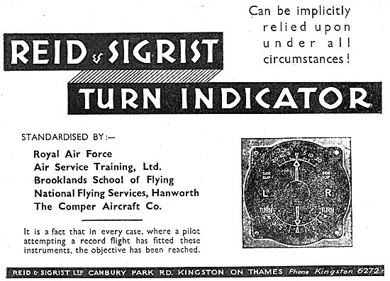 Reid & Sigrist Turn Indicators Are Used By The NFS               