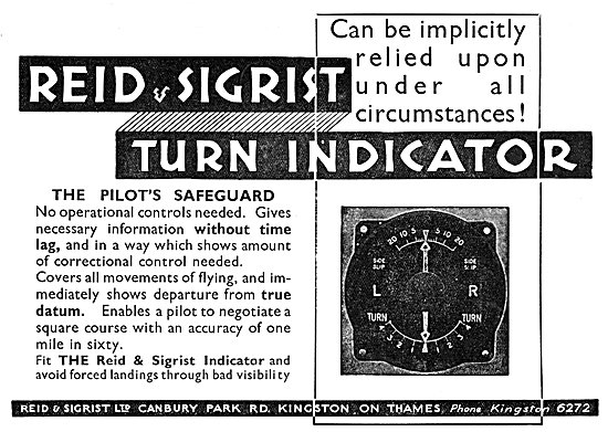 Reid & Sigrist Turn Indicator                                    