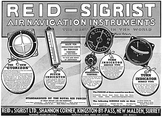 Reid & Sigrist Aircraft Instruments - Venturi Instruments Range  