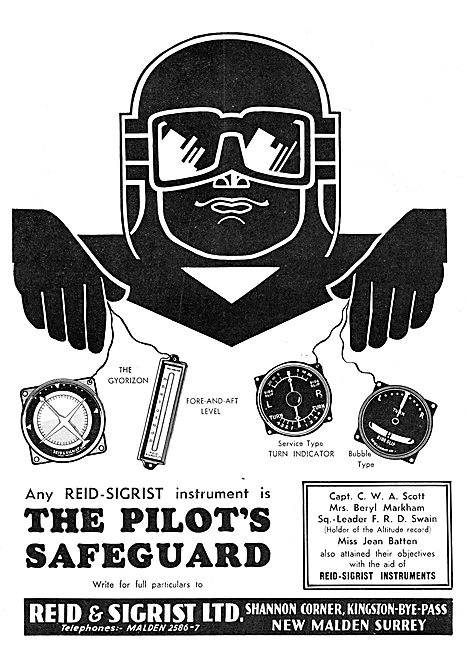 Reid & Sigrist Aircraft Flight Instruments                       