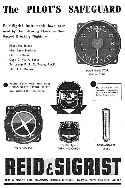 Reid & Sigrist Aircraft Flight Instruments - Anodising           