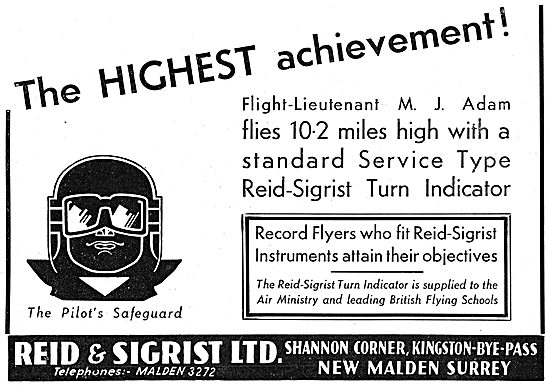 Reid & Sigrist Aircraft Flight Instruments - Anodising           
