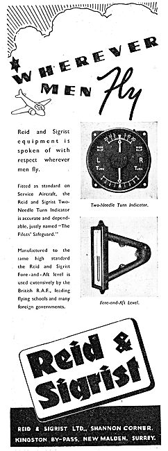 Reid & Sigrist Aircraft Instruments 1939                         