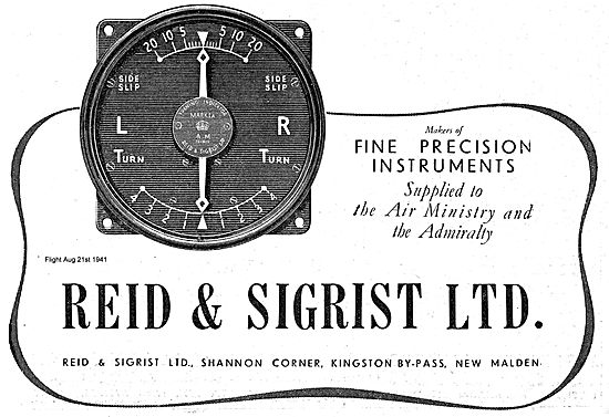 Reid & Sigrist  Precision Instruments                            