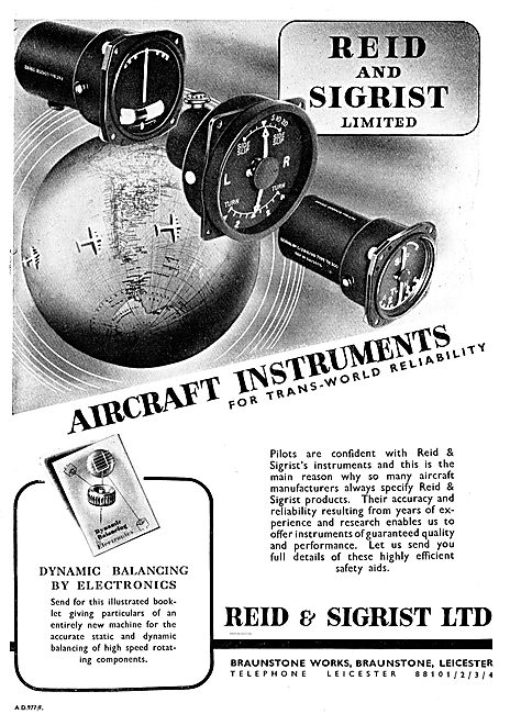 Reid & Sigrist Aircraft Instruments                              