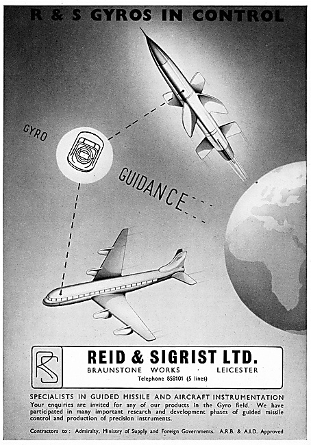 Reid & Sigrist Missile Gyro Guidance Systems 1958                