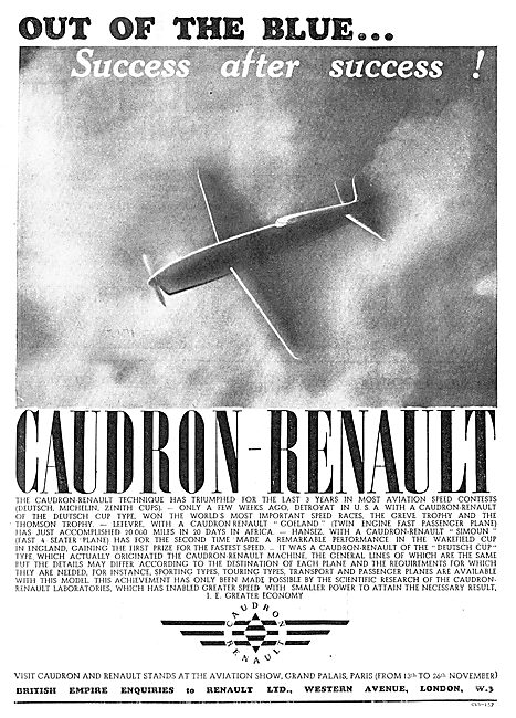 Caudron Renault Aircraft                                         