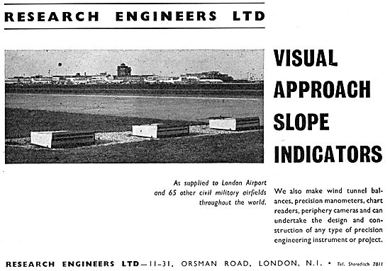 Research Engineers Ltd. VASI. Visaul Approach Slope Indicators   