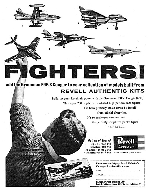 Revell Model Aircraft Kits - Revell F9F-8 Cougar                 