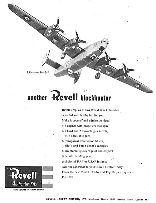 Revell Model Aircraft Kits - Revell B24 Liberator                