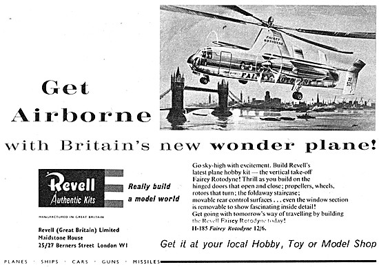 Revell Model Aircraft Kits - Revell Fairey Rotodyne Kit          