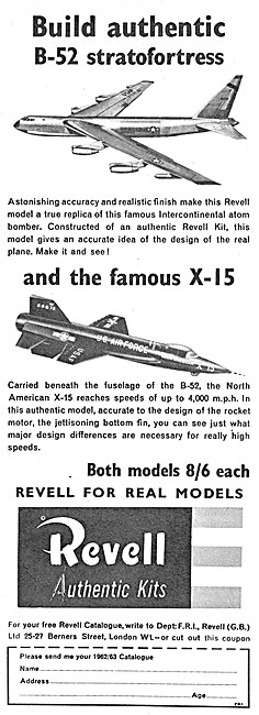 Revell Aircraft Kits - Revell B-52 - Revell X-15                 