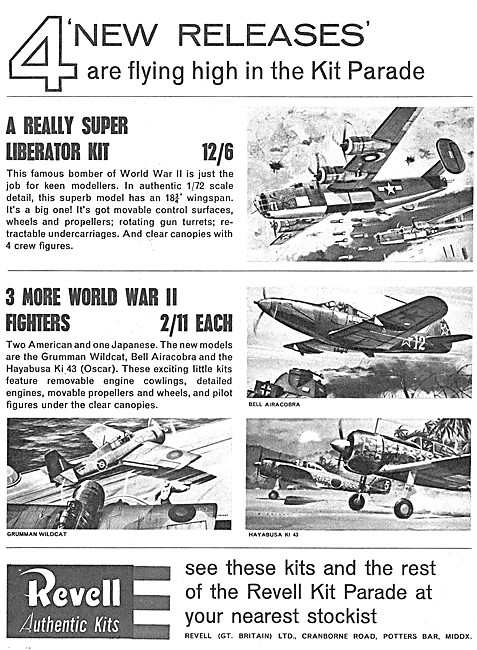 Revell Model Aircraft Kits - Revell Liberator 1965               