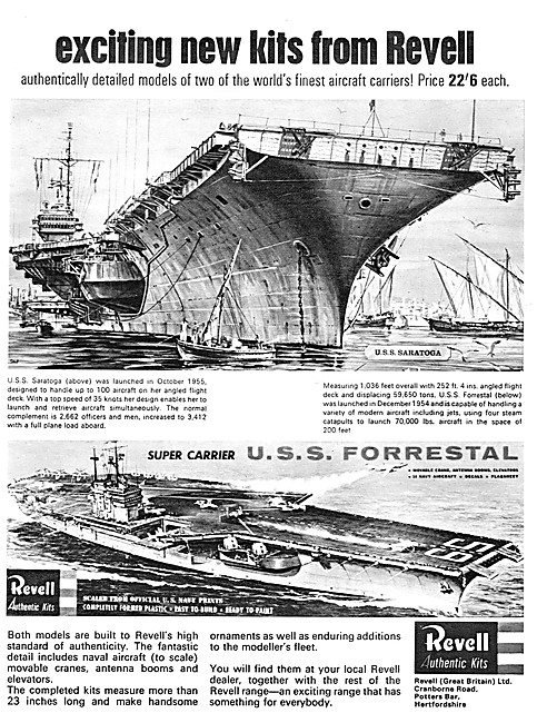 Revell Kits - Revell  U.S.S. Saratoga - U.S.S. Forrestal 1965    