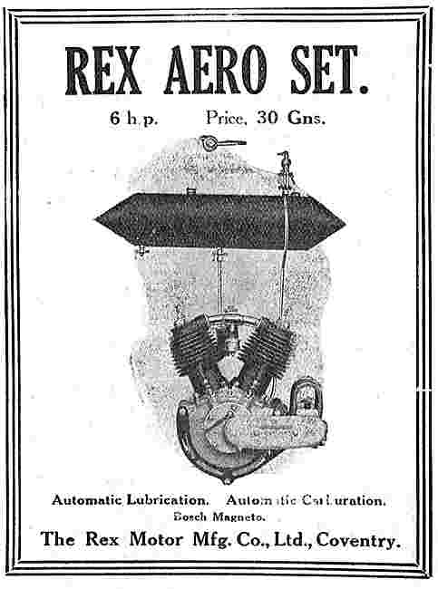 The Rex Aero Set. 6HP 30 Guineas                                 