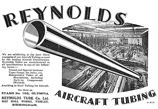 Reynolds Taper Gauge Tubing For Aircraft Axles                   