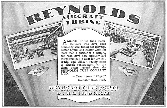 Reynolds Tubing For Aircraft, Cars & Motorcycles                 
