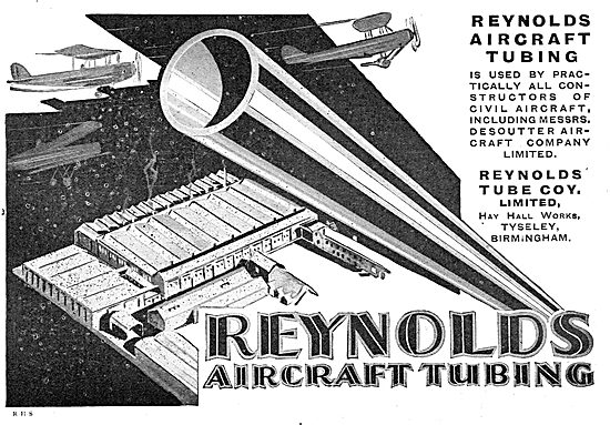 Reynolds Aircraft Tubing Used On The Desoutter                   