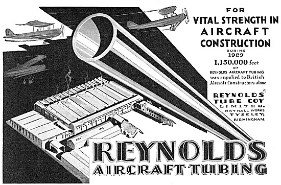 Reynolds Tubes, Reynolds Aircraft Tubing                         