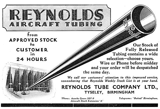 Reynolds Aircraft Tubing                                         