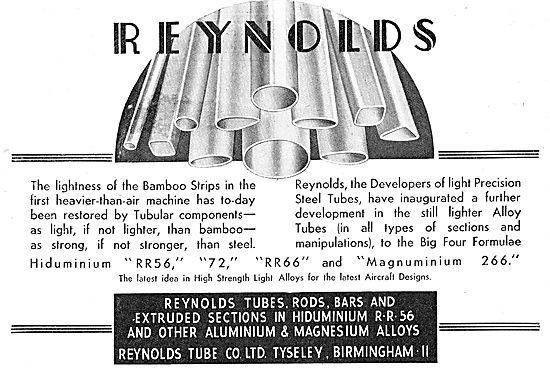 Reynolds Tubes,Rods,Bars & Extruded Sections In Hiduminium RR56  