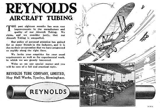 Reynolds Aircraft Tubing                                         