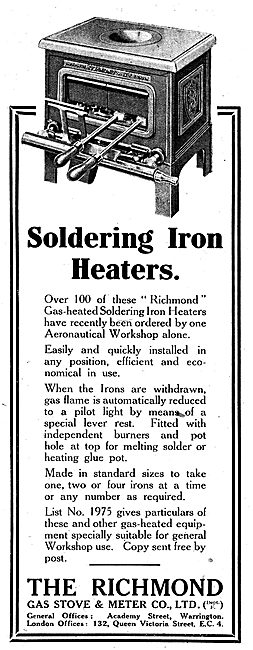  Richmond Gas Stove & Meter Co - Soldering Iron Heaters          