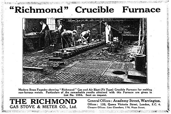  Richmond Gas Stove & Meter Co - Richmond Crucible Furnace       