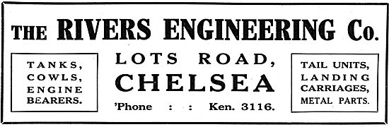 The Rivers Engineering Co. Lots Road. - Aeronautical Engineers   