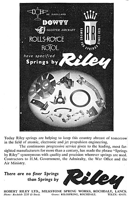 Robert Riley Aircraft Springs - Riley Springs                    