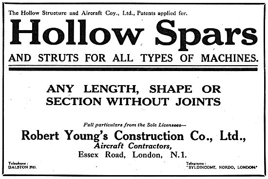 Robert Young's Construction Company - Hollow Spars & Struts      