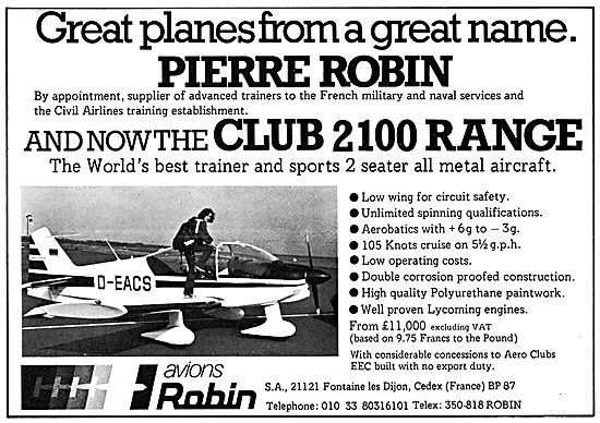 Robin Club 2100                                                  