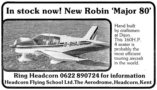 Robin Major 80 G-BHAJ - Headcorn Flying School 1980              