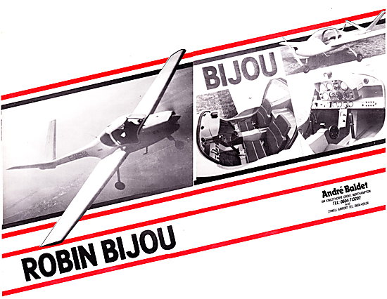 Robin Aircraft - Robin Bijou. Andre Baldet                       