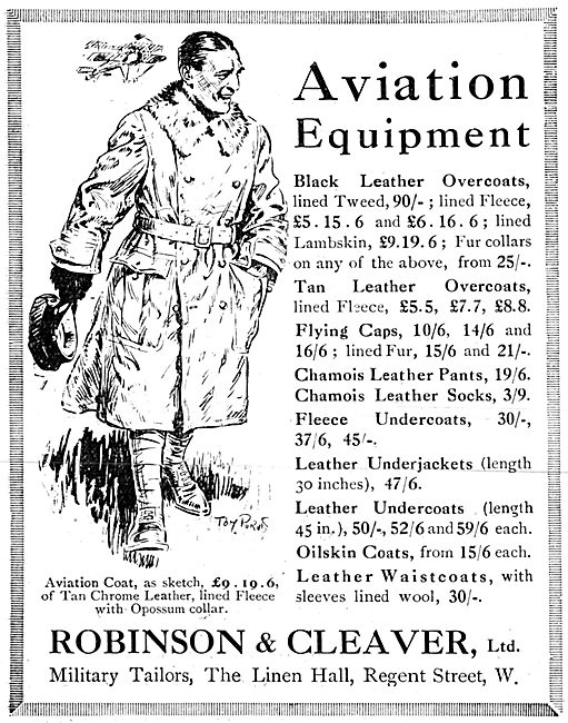 Robinson & Cleaver Aviation Clothing                             